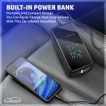 Carzex High Power Smart Tyre Inflator for Car – 150 PSI, 12V DC Portable Cordless Tire Inflator with Digital Display, 3 * 2000 mAh Battery, Emergency Hazard Light, Type C Port & 5 Air Filling Modes