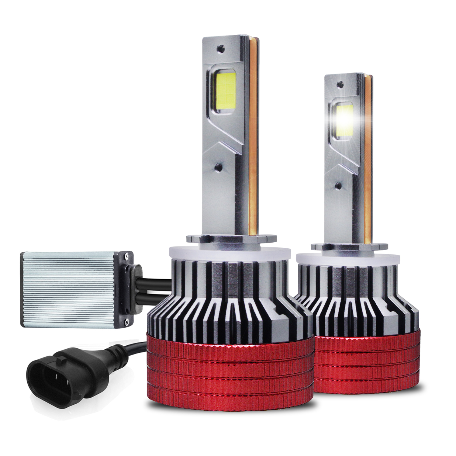 Carzex Crystal Eye H27 White Plug & Play LED Headlight Bulb For Cars (300W/20000LM/6000K)