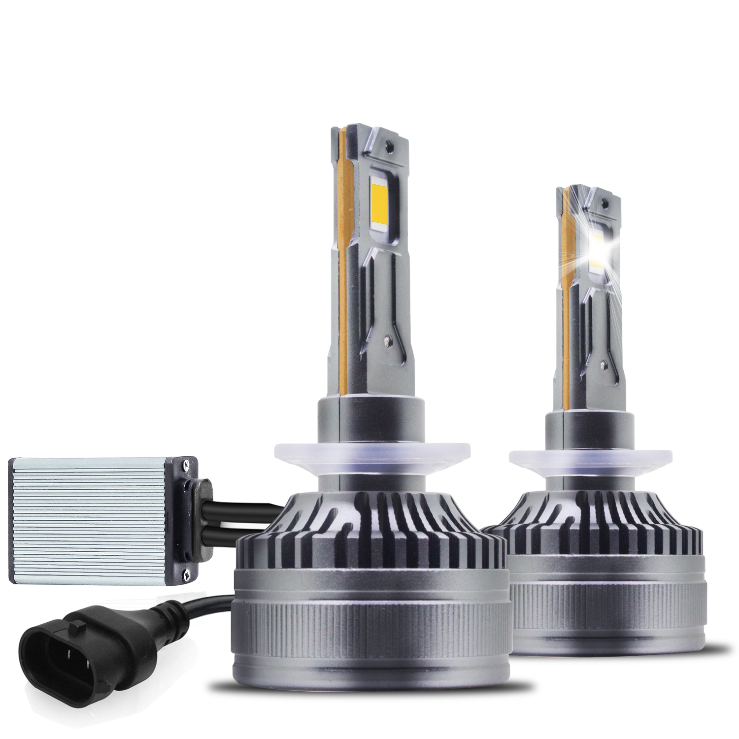 Carzex Crystal Eye H27 White Plug & Play LED Headlight Bulb For Cars and Bikes (150W/12000LM/6000K)