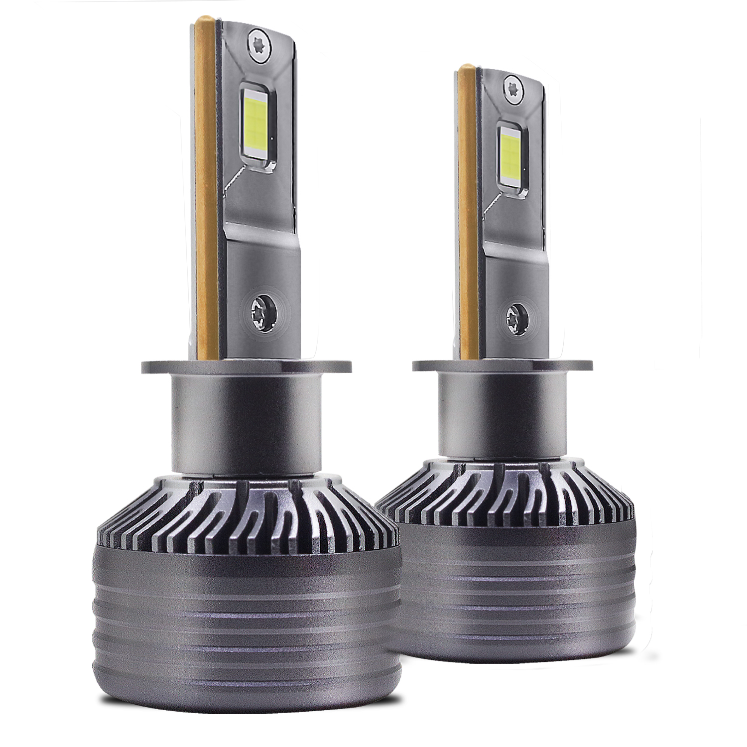 Carzex Crystal Eye H1 White Plug & Play LED Headlight Bulb For Cars and Bikes (150W/12000LM/6000K)