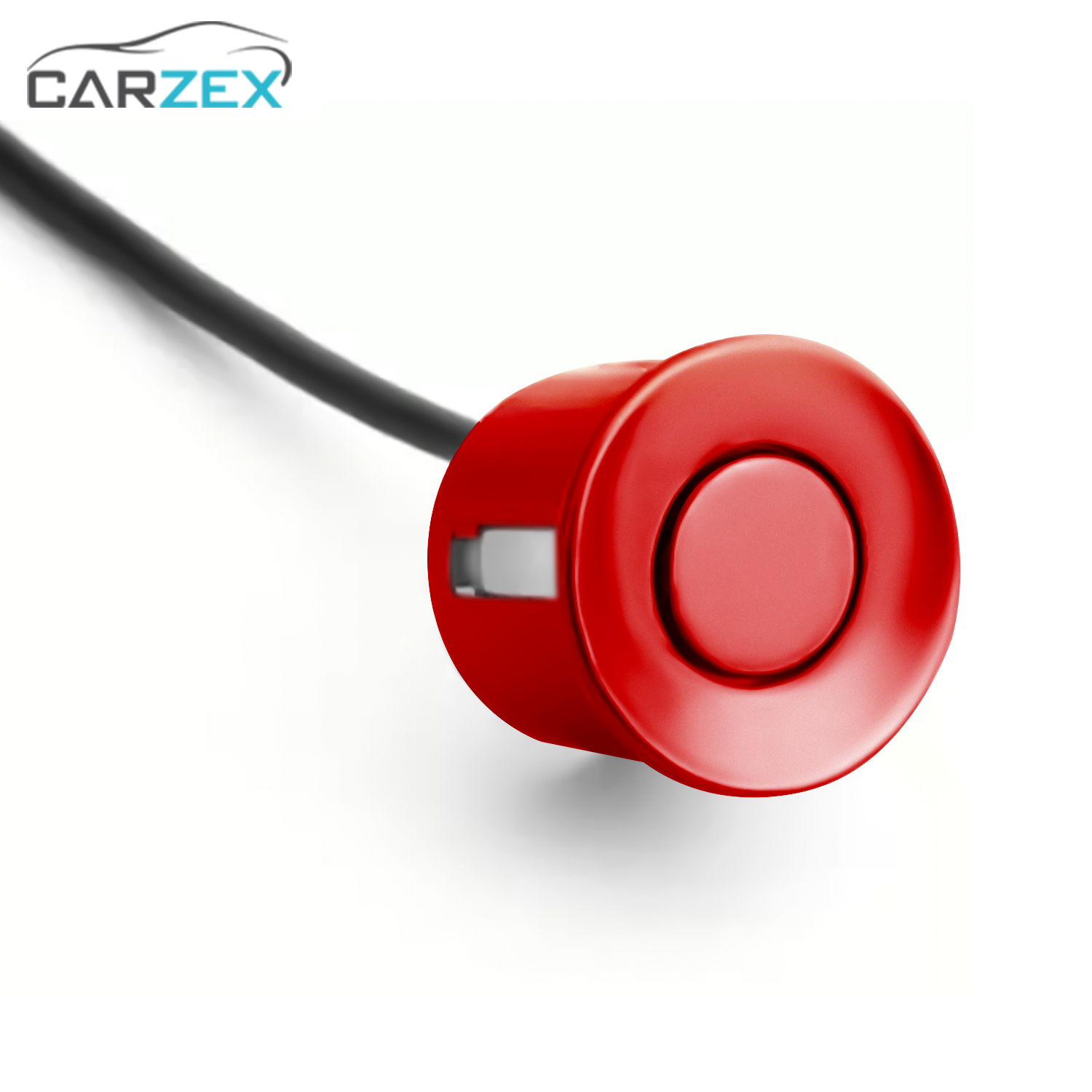 Carzex Car Reverse Parking Sensor with LED Display, Buzzer and Ultrasonic Reverse Parking Auto Radar Detectors (Red)