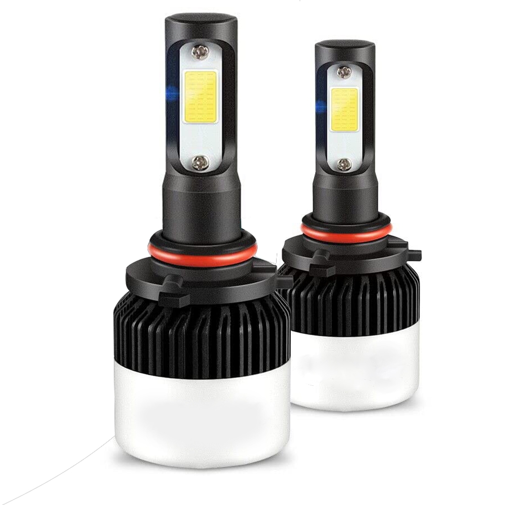 Carzex Original Night Eye 9005/HB3 White Led Bulb, 72W/10,000 Lumens Super Bright 6000K Pure White Led Projector Headlight & Fog Light Bulb Conversion Kit for Cars (Pack of 2)