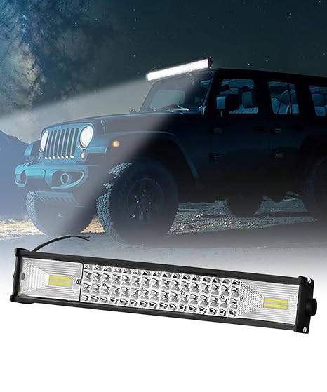 Carzex 20 Inch 96 LED Focus + Flood Highway Driving Bar Light For Car (70W/96LED/20INCH)