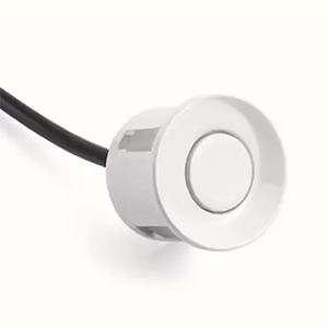 Carzex White Electro Magnetic Reverse Parking Sensor with LED Display+Buzzer Alert for Cars