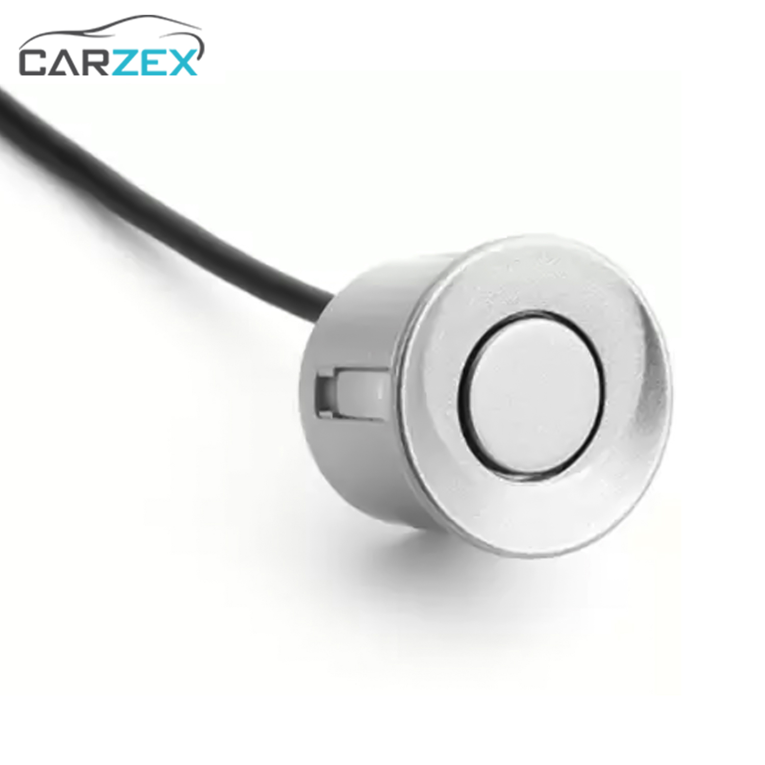 Carzex Silver Electro Magnetic Reverse Parking Sensor with LED Display+Buzzer Alert for Cars