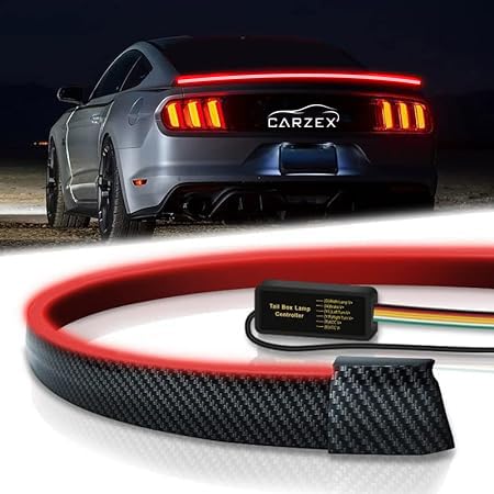 Carzex 90CM Rear Windshield Brake Strip LED Warning Light for All Cars